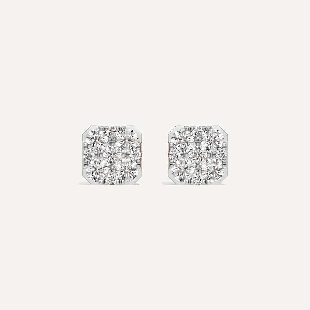 Eternal Asscher Diamond Earrings