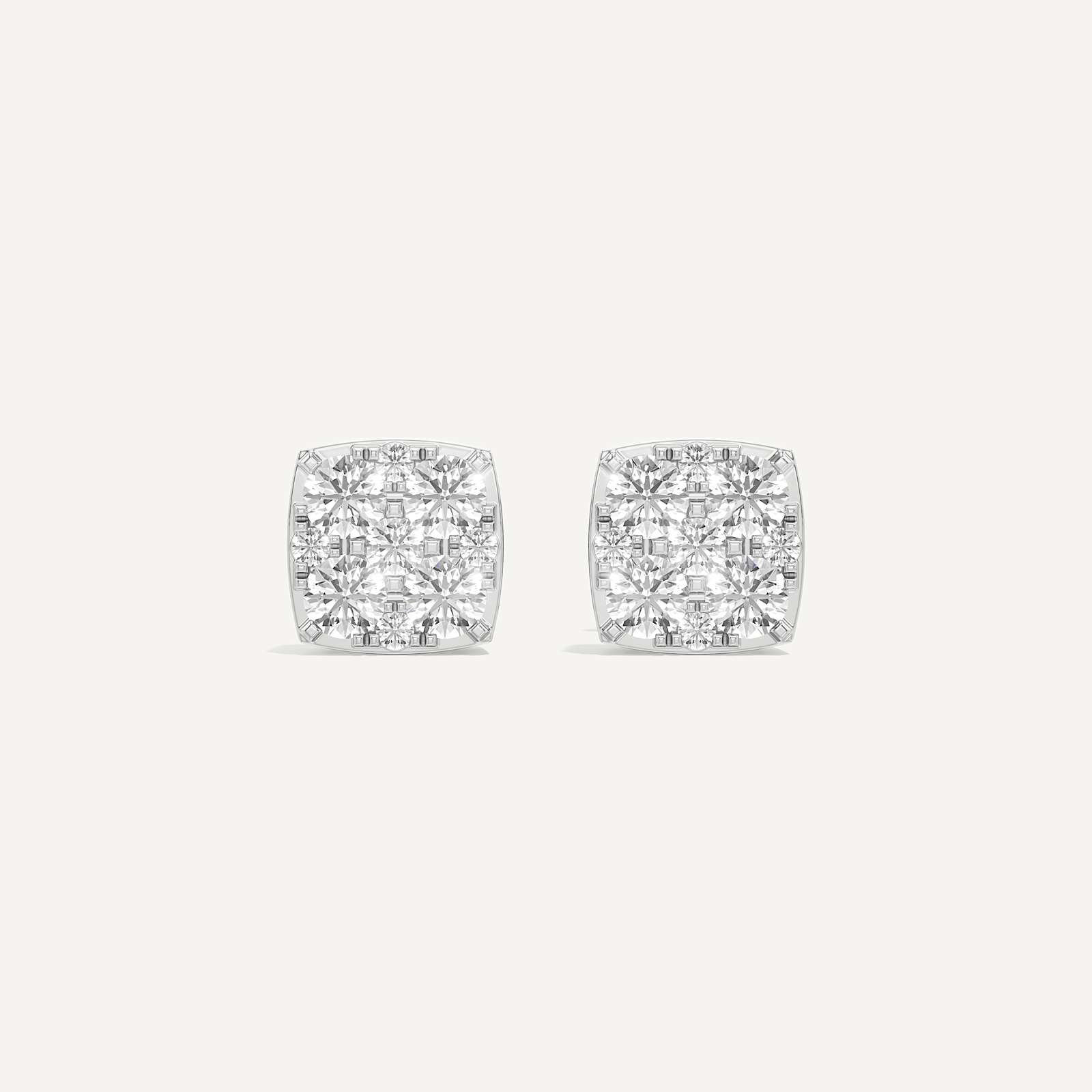 Timeless Cushion Diamond Earrings