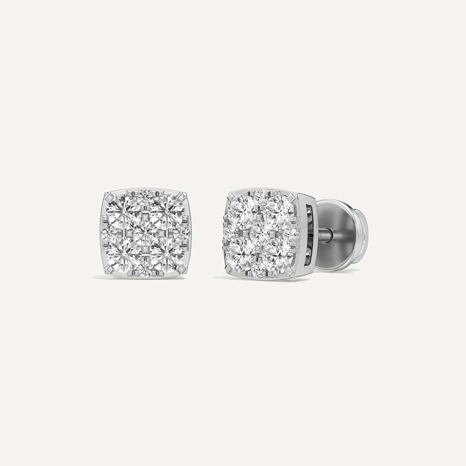 Astra Cushion Diamond Earring