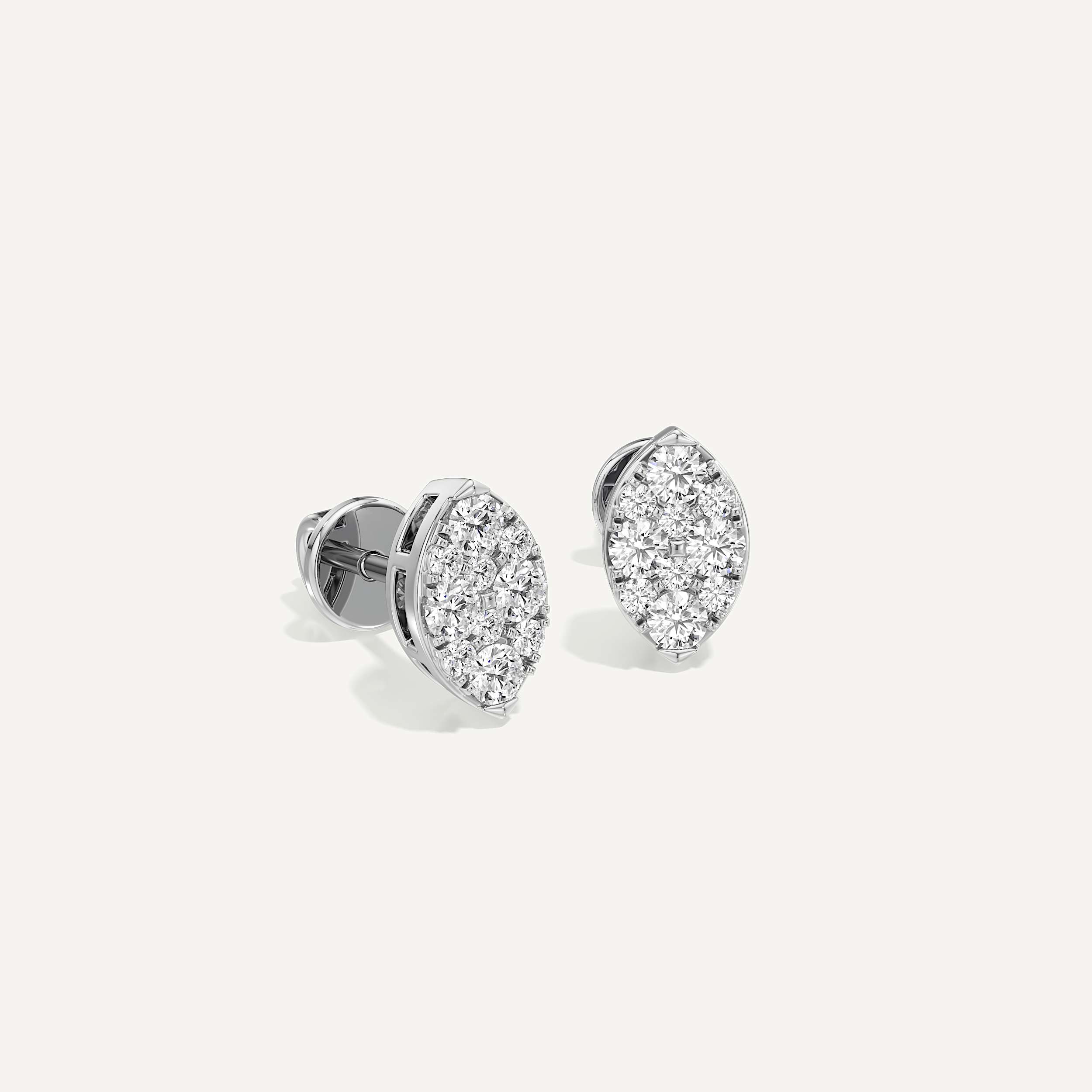Watchful Eye Marquise Diamond Earrings