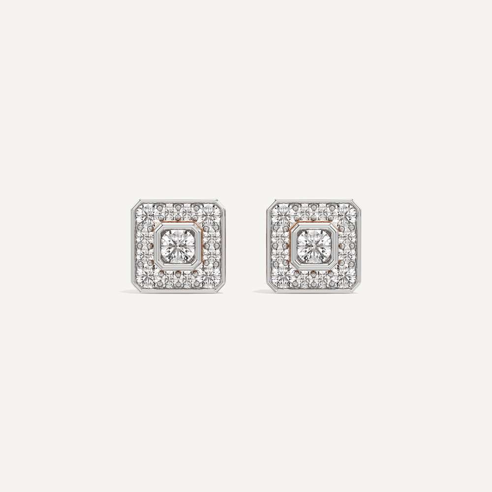 Everyday Luxury Asscher Diamond Earrings