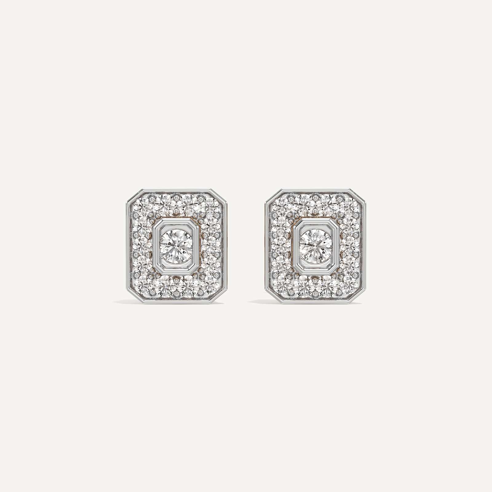 Emerald Calm Diamond Earrings