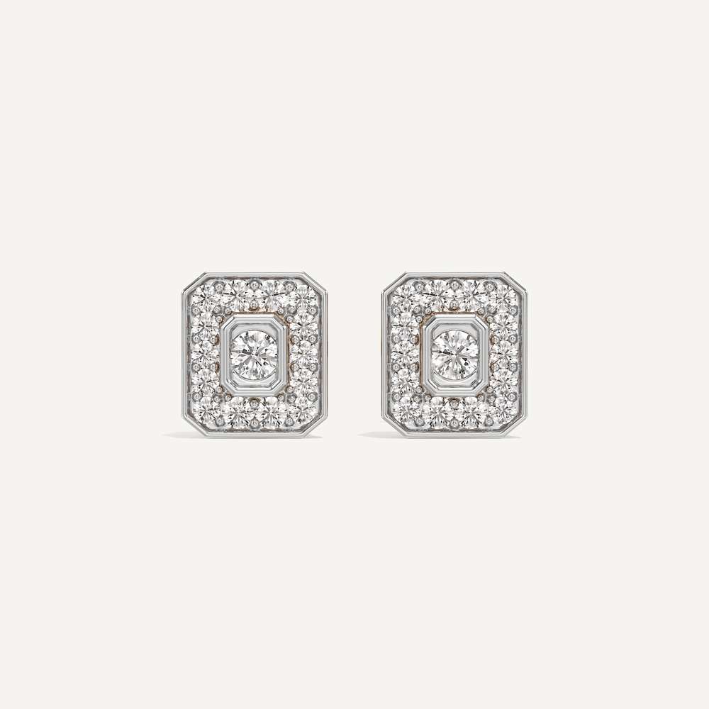Emerald Calm Diamond Earrings