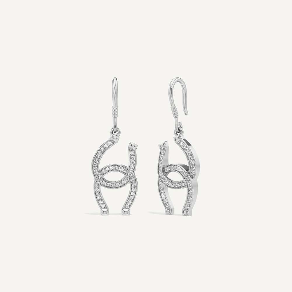 Arena Twist Horseshoe Earring