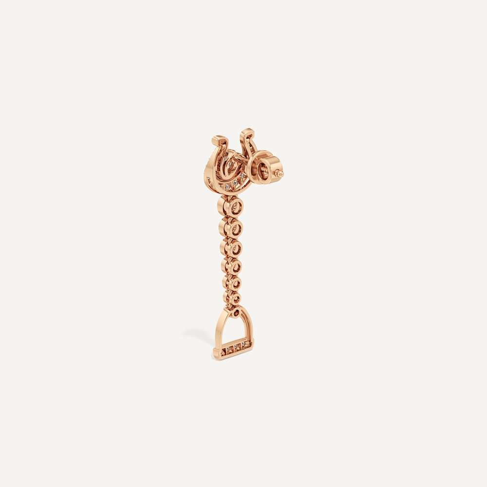 Phoenix Stirrup Horseshoe Dangler Earring