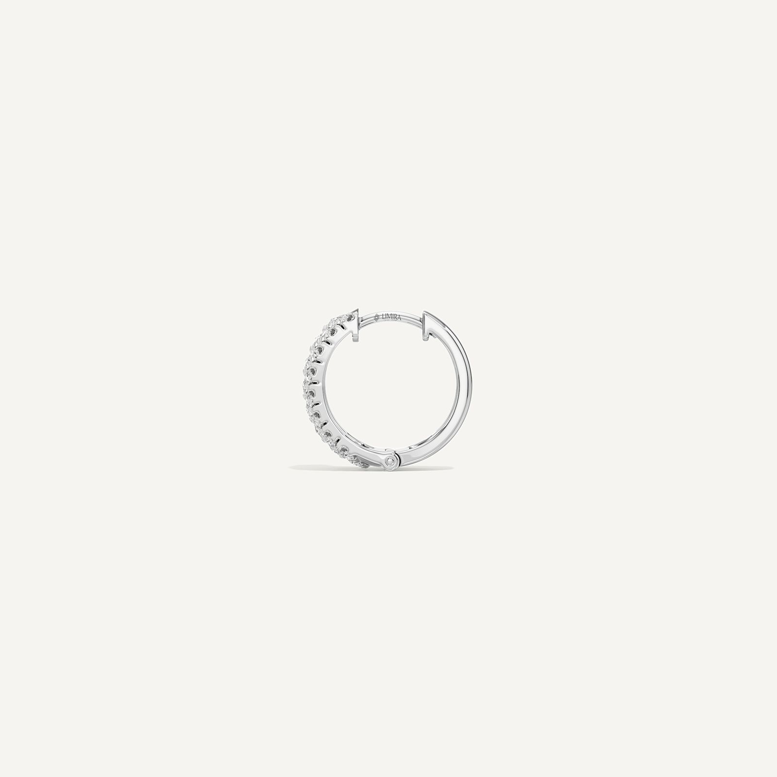 Belle Round Diamond Huggies