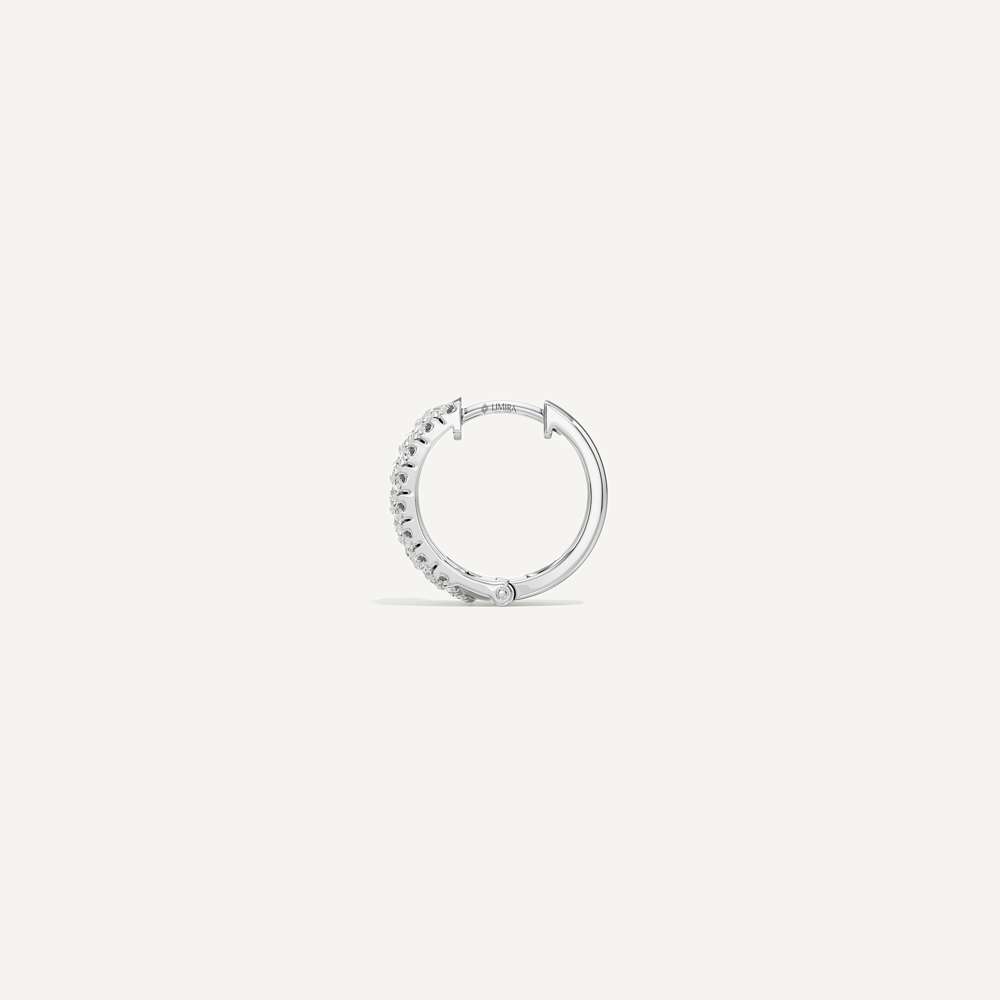 Belle Round Diamond Huggies