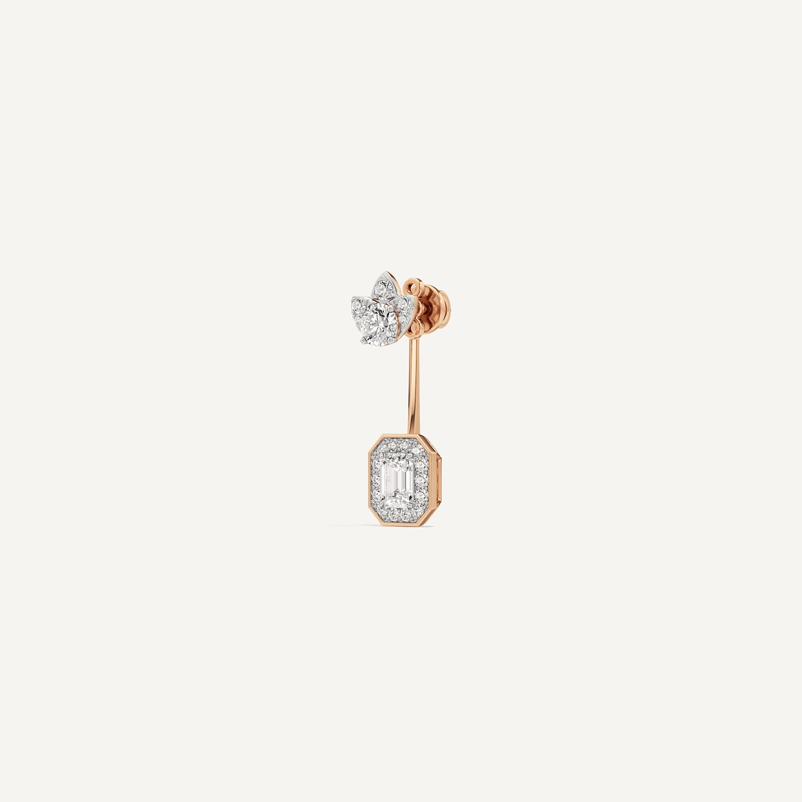 Emerald & Round Duo Tou et Moi Diamond