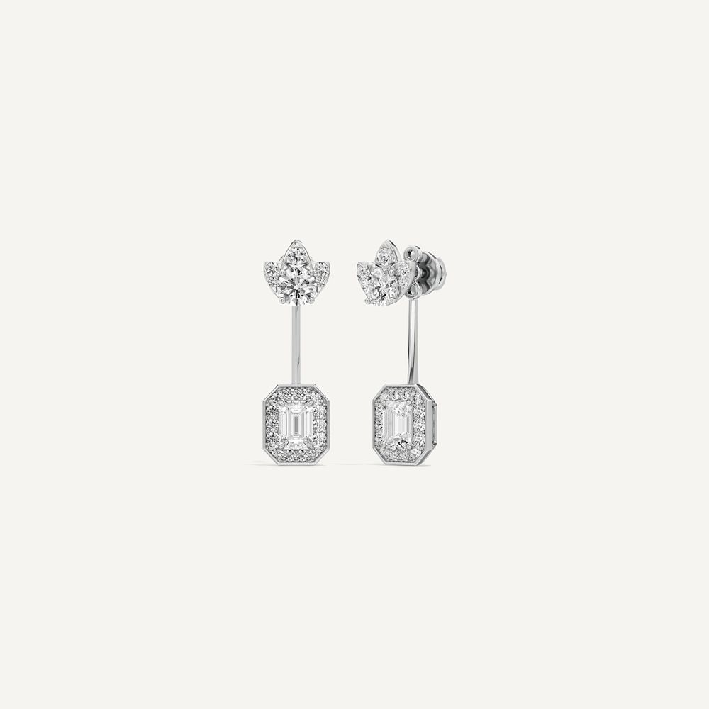 Emerald & Round Duo Tou et Moi Diamond 