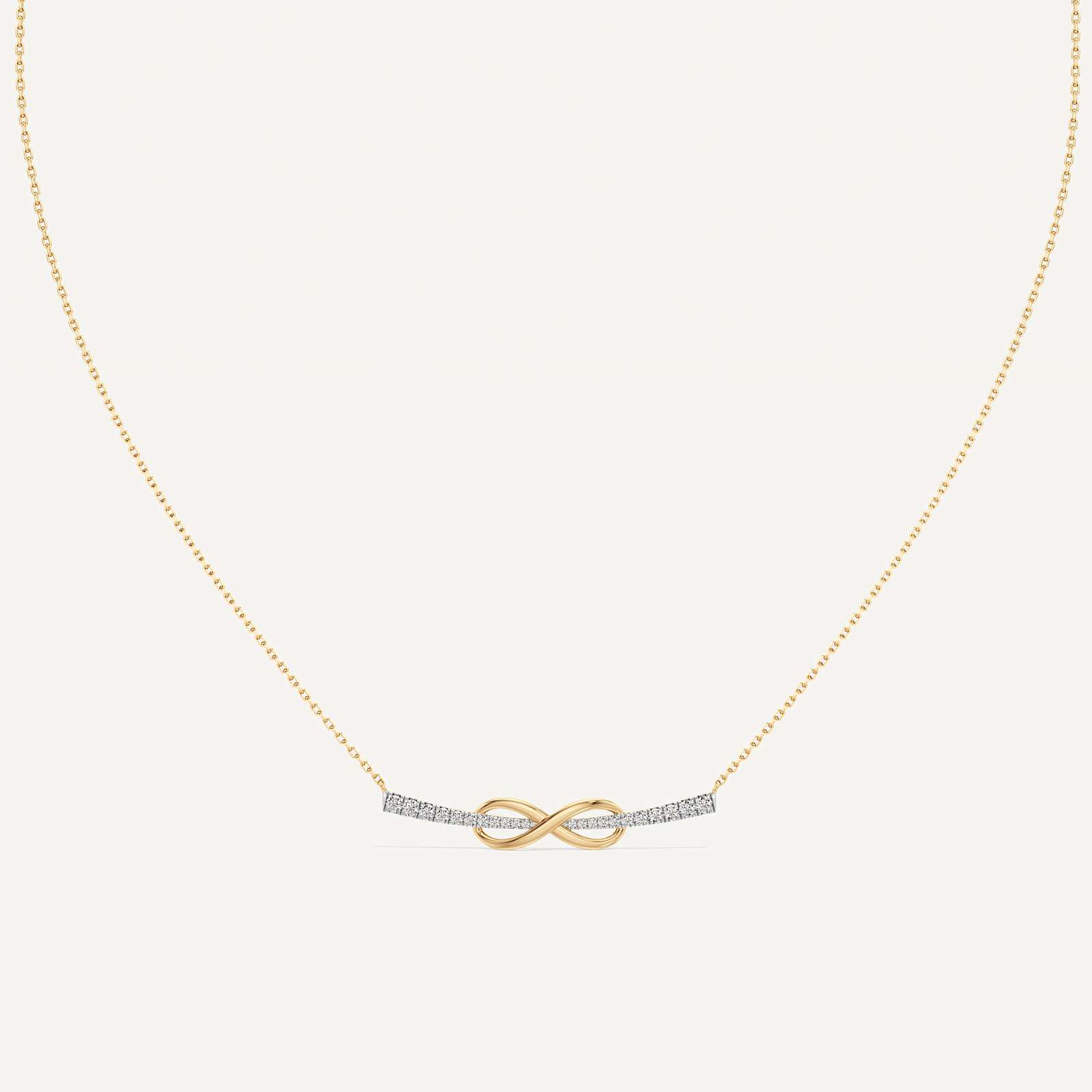 Infinity Link Round Diamond