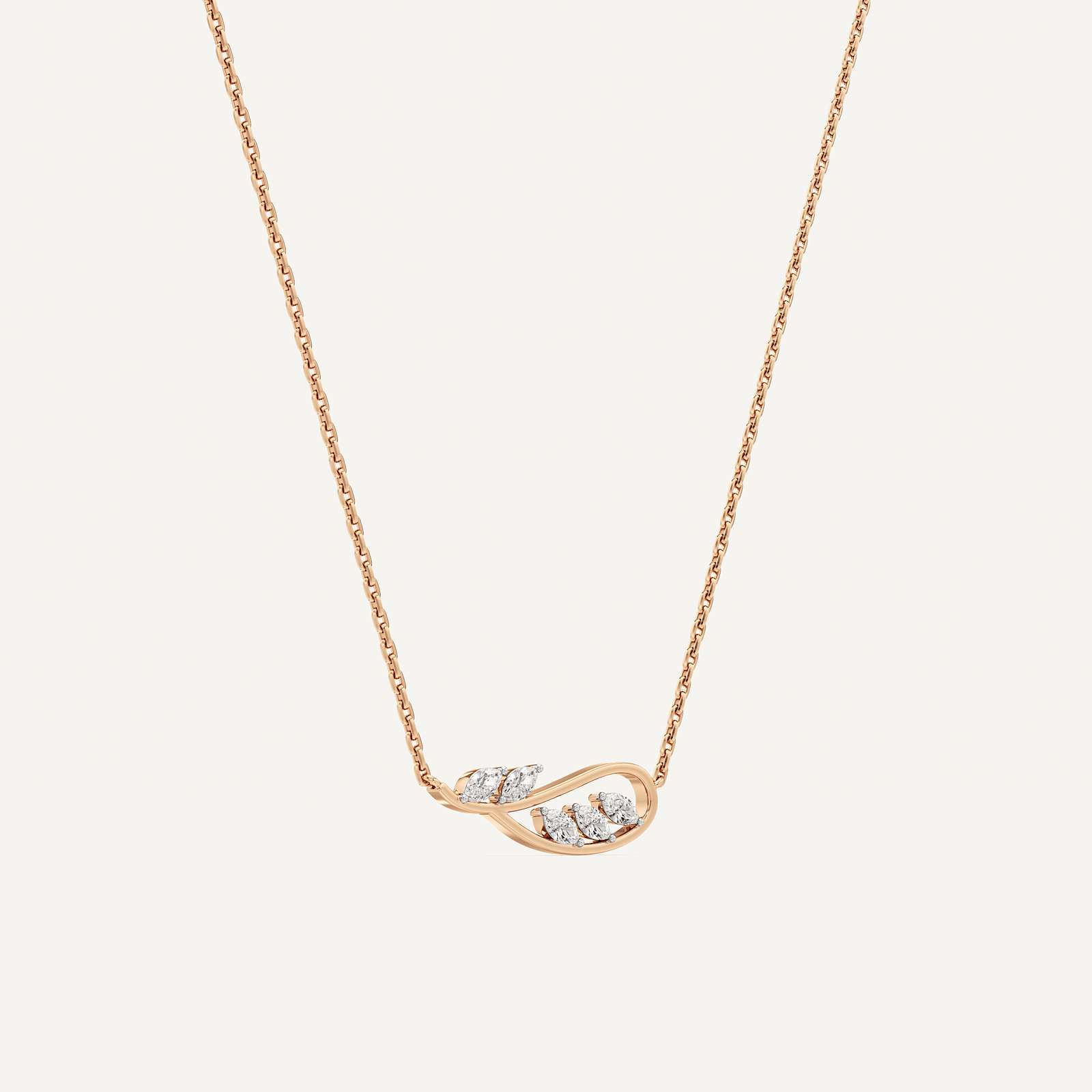 Twisted Leaf Marquise Diamond