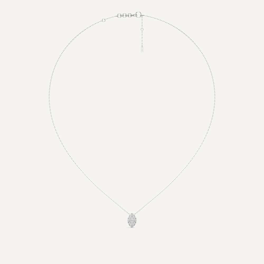 Silent Gravity Marquise Diamond Pendant with Chain