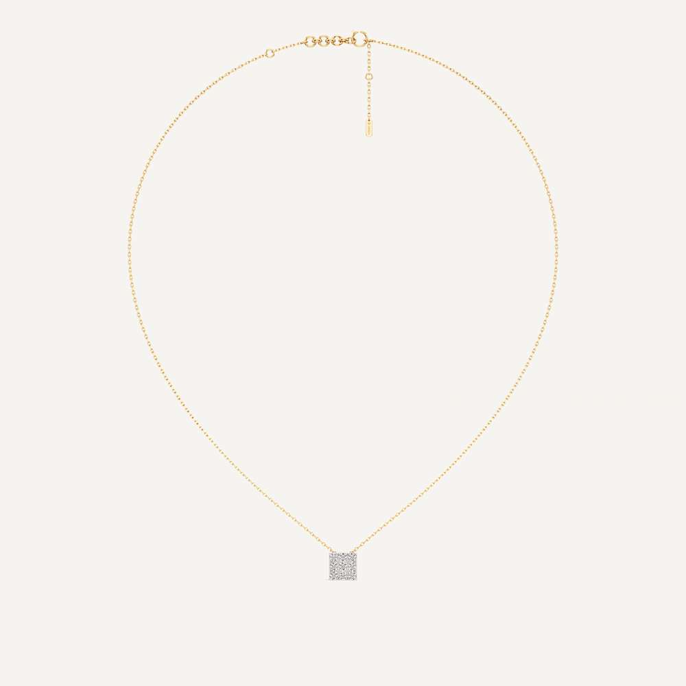 Sovereign Princess Diamond Pendant with Chain