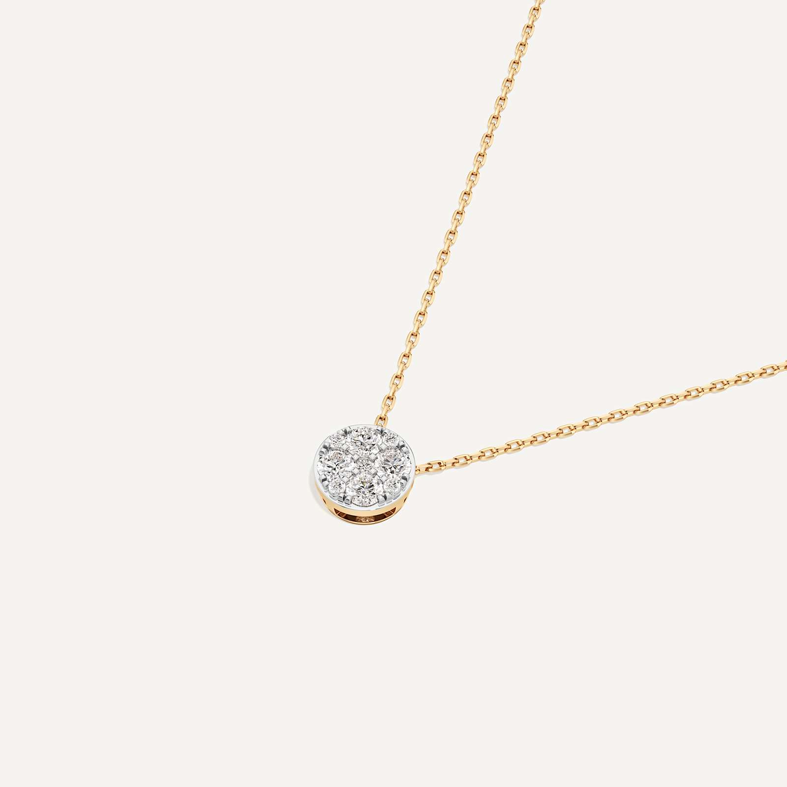Infinite Round Diamond Pendant with Chain
