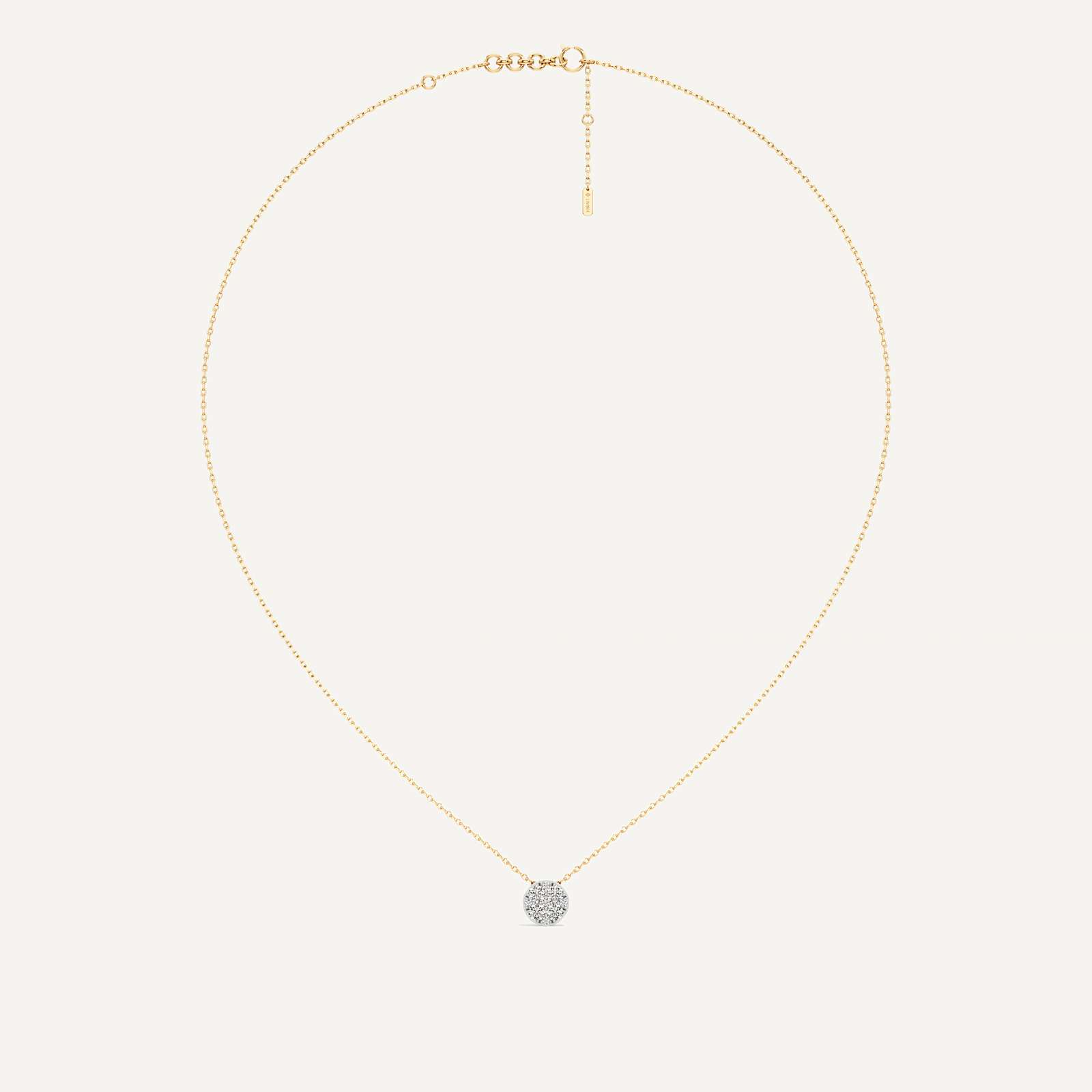 Infinite Round Diamond Pendant with Chain