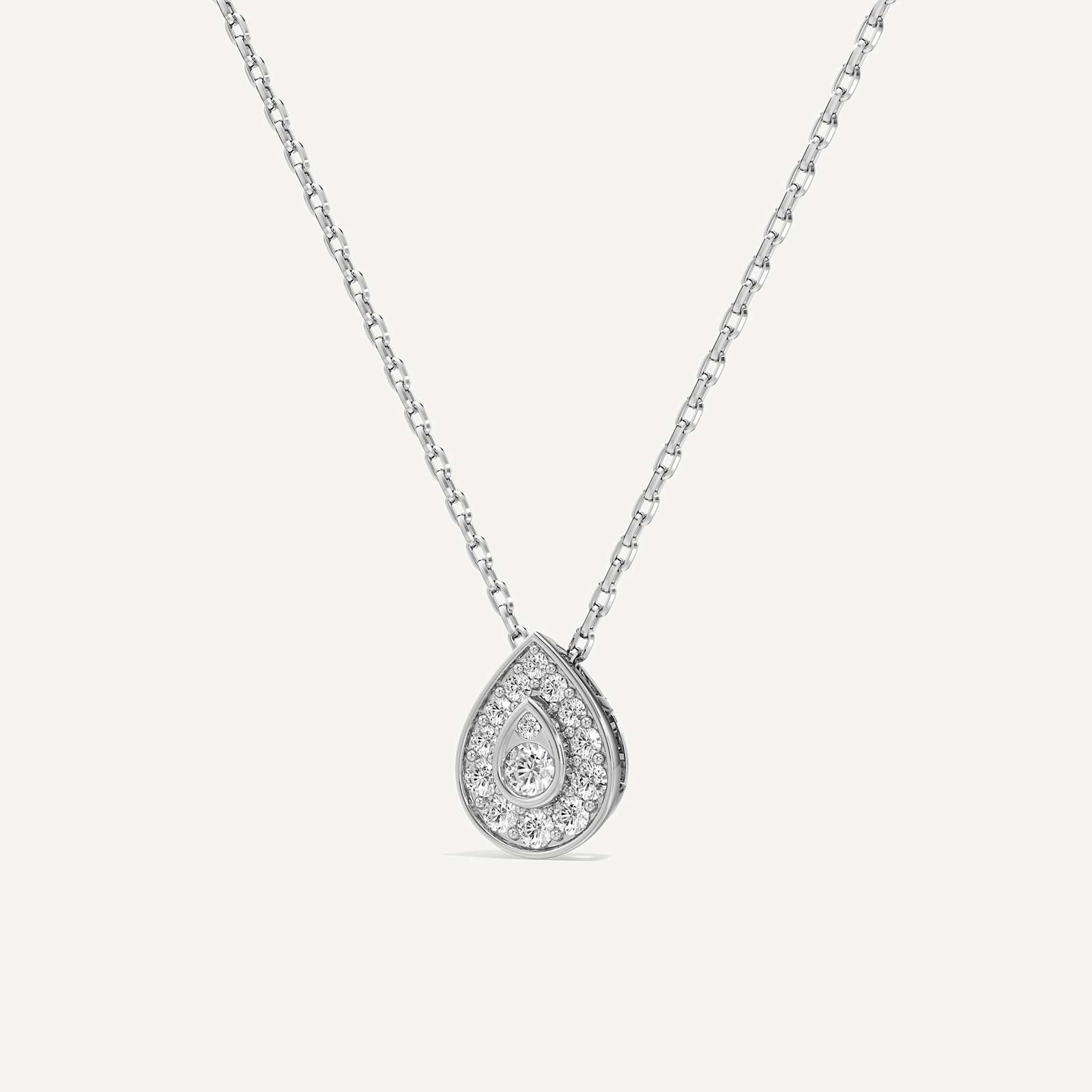 Medley Pear Diamond Pendant