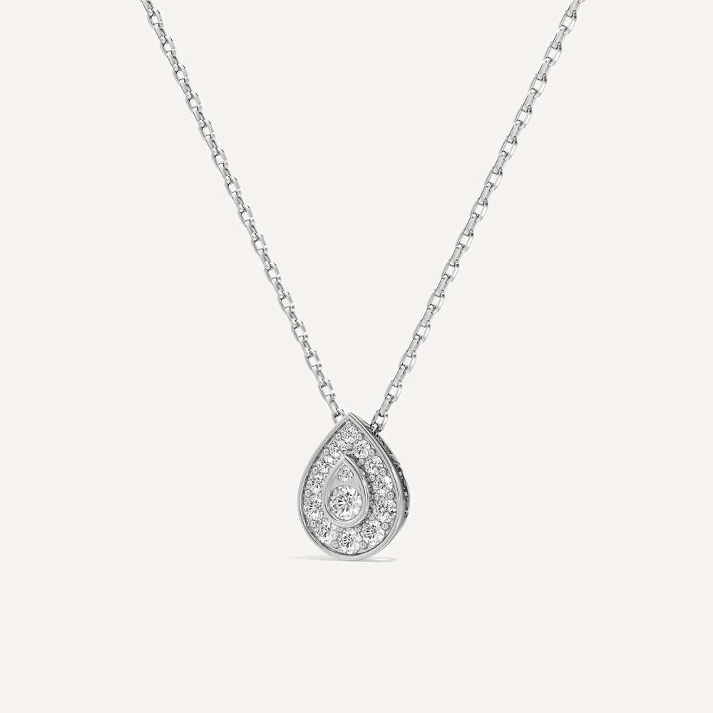 Majestic Pear Diamond Pendant