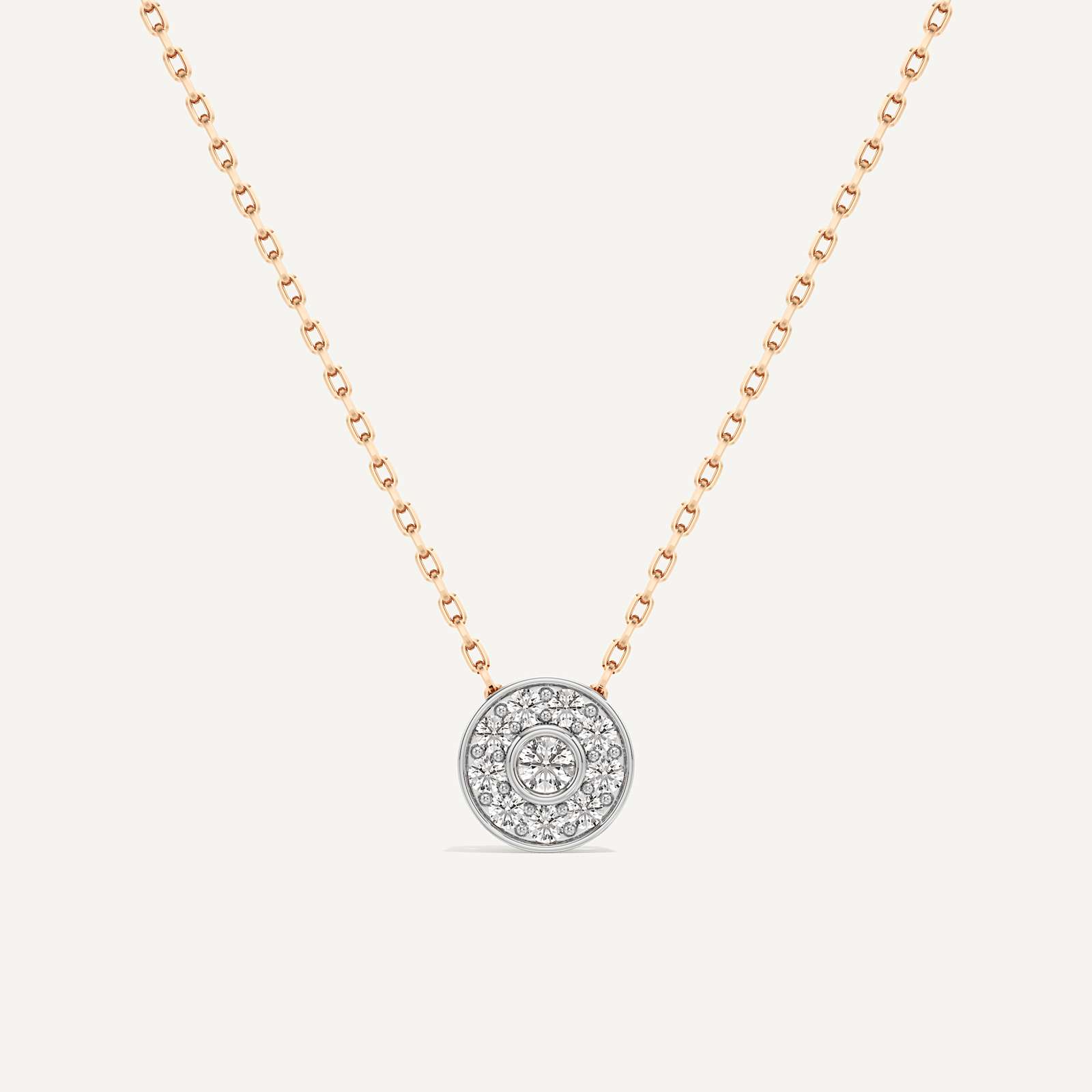 Part of You Round Diamond Pendant with Chain