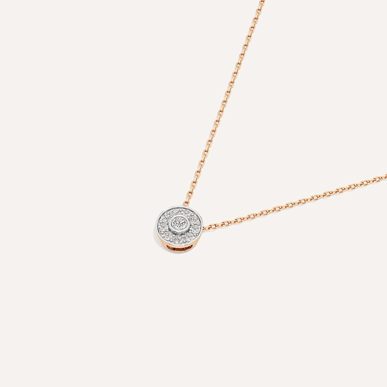Part of You Round Diamond Pendant with Chain