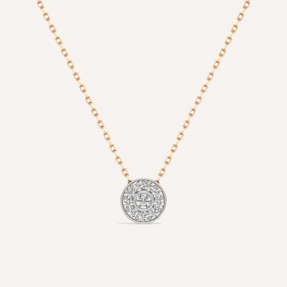 Part of You Round Diamond Pendant with Chain