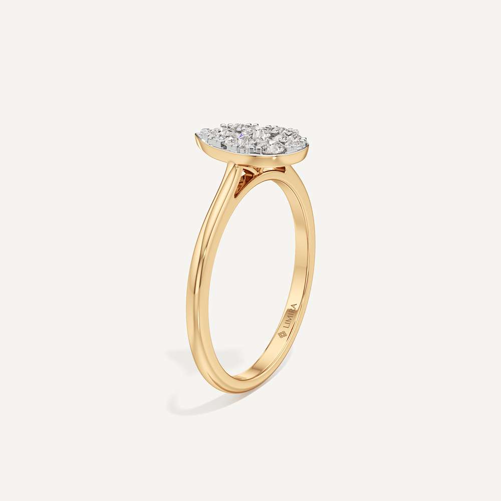 Teardrop Pear Diamond Ring