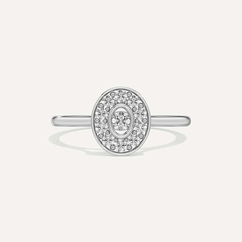 Majestic Oval Diamond Ring