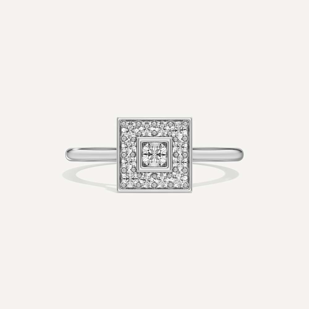 Subtle Spark Princess Diamond Ring