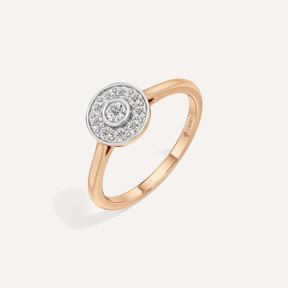 Centre of Gravity Round Diamond Ring