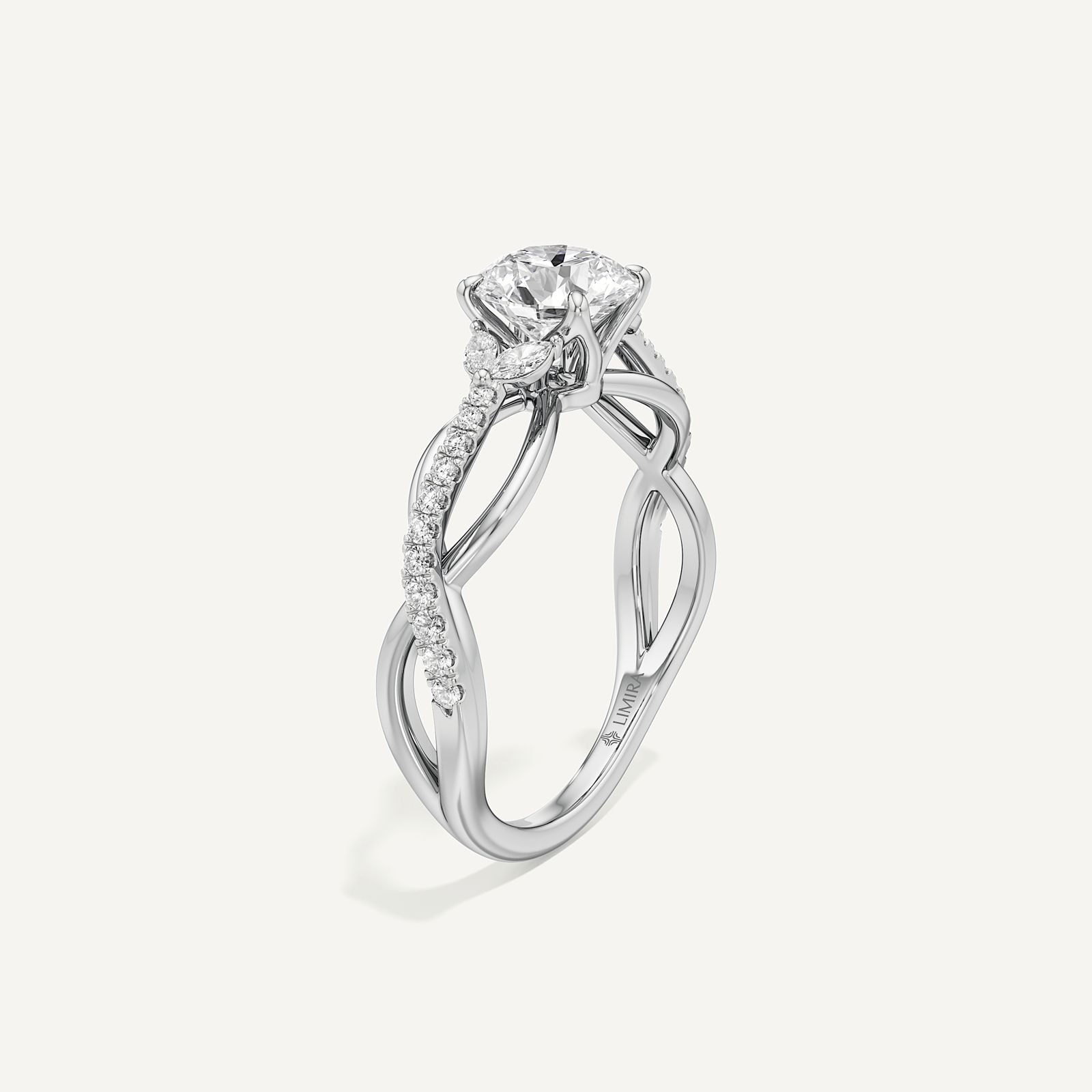 Helix Twisted Pave Diamond