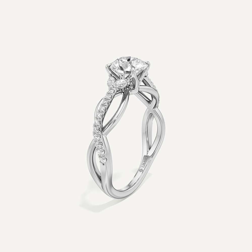 Helix Twisted Pave Diamond