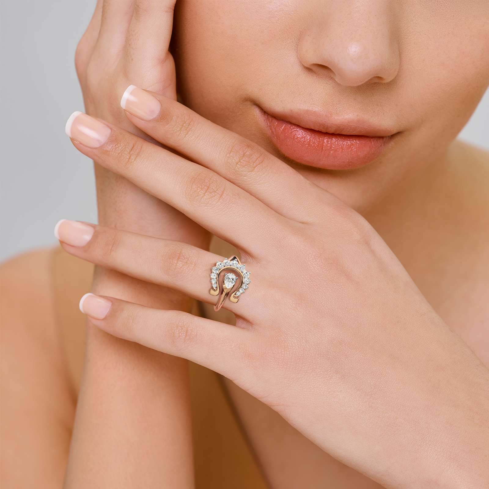 Buy Best|Fortuna Wave Cocktail Ring|online