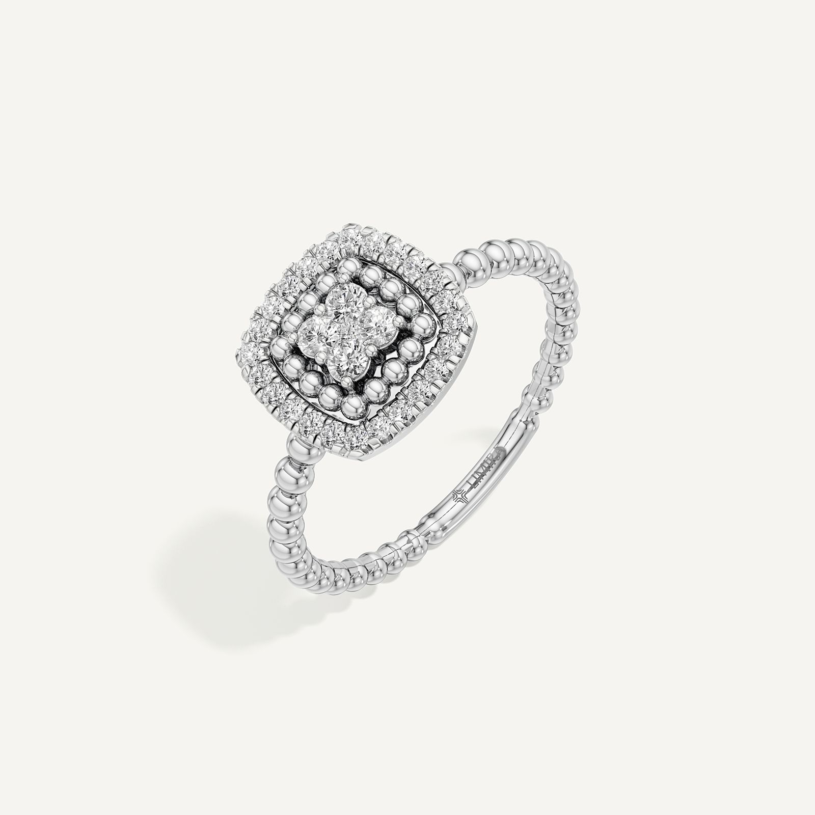 Cushion Halo Diamond Ring
