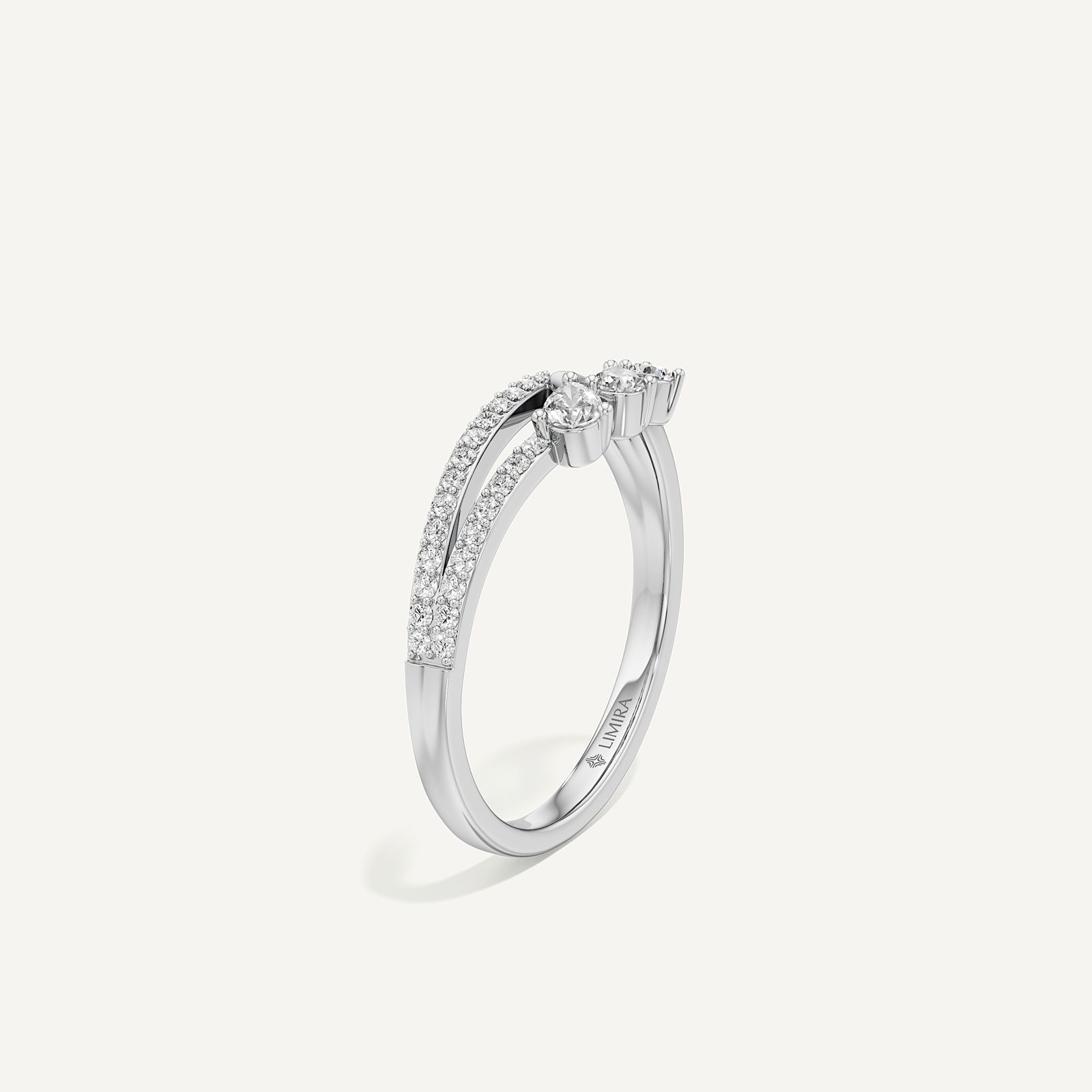 Bellezza Round & Pear Diamond