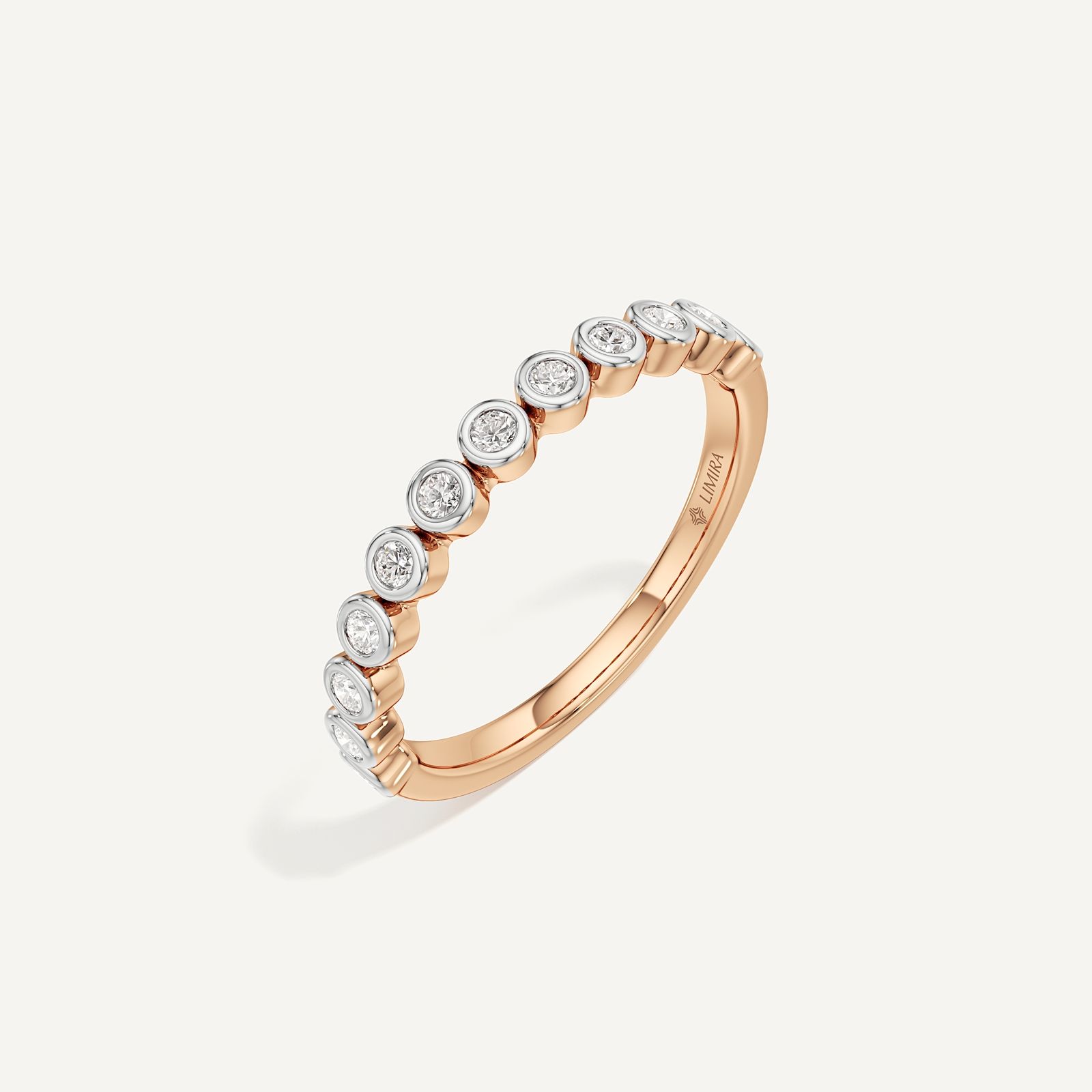 Eterna Bezel Diamond Band