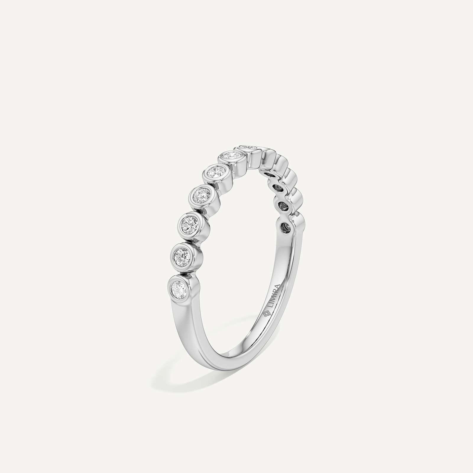 Eterna Bezel Diamond Band